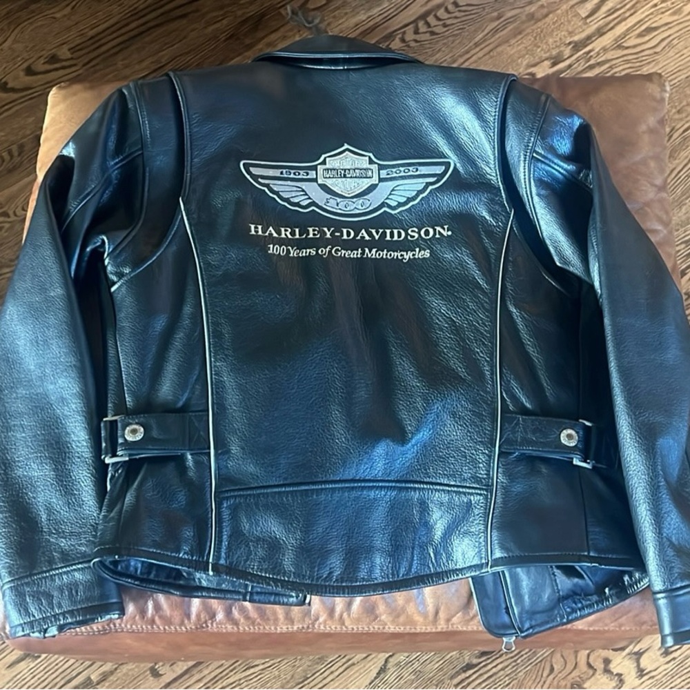 100th Anniversary Ladies Leather Jacket Small